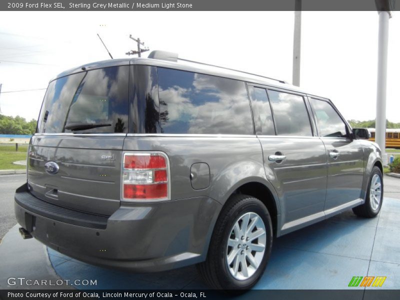 Sterling Grey Metallic / Medium Light Stone 2009 Ford Flex SEL
