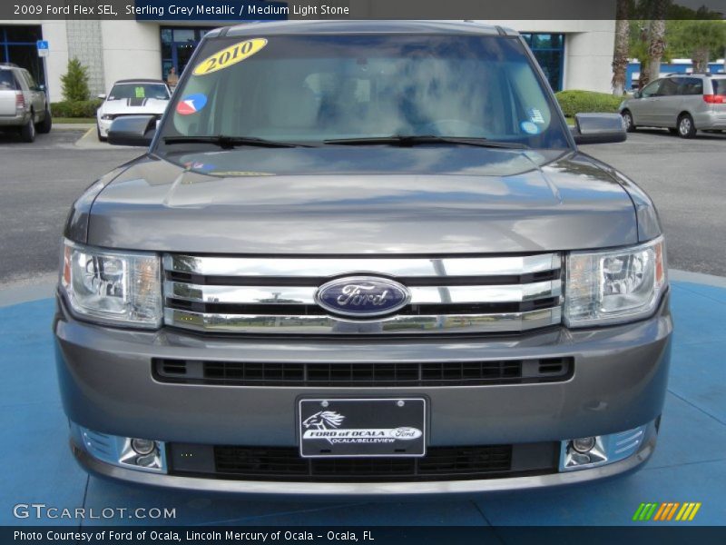 Sterling Grey Metallic / Medium Light Stone 2009 Ford Flex SEL