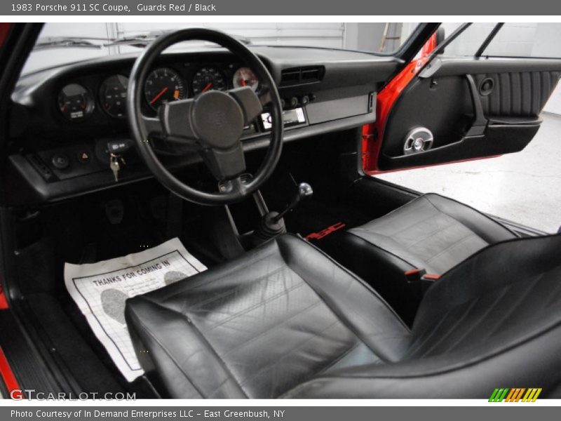Black Interior - 1983 911 SC Coupe 