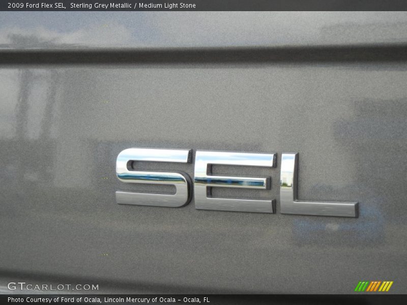 Sterling Grey Metallic / Medium Light Stone 2009 Ford Flex SEL