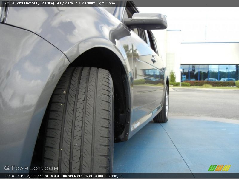 Sterling Grey Metallic / Medium Light Stone 2009 Ford Flex SEL