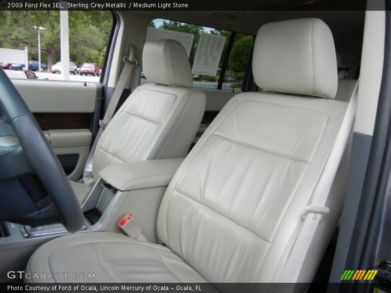 Sterling Grey Metallic / Medium Light Stone 2009 Ford Flex SEL
