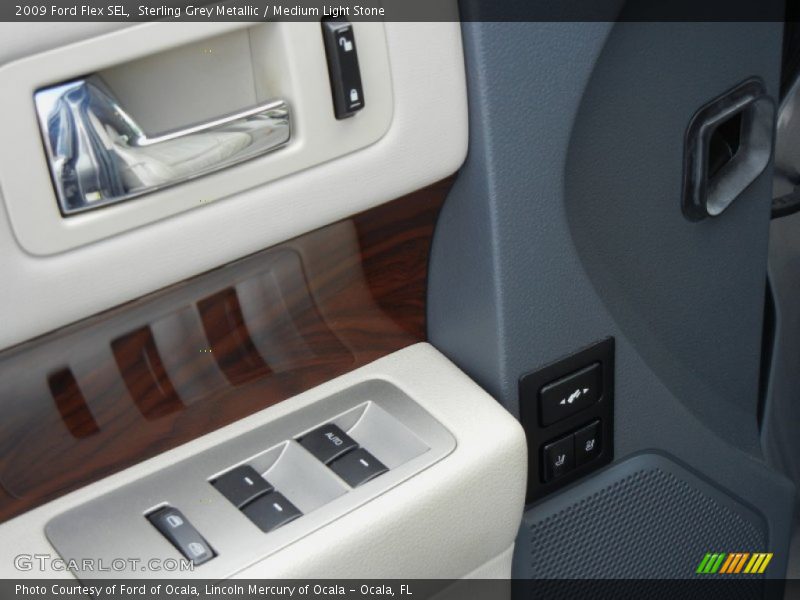 Sterling Grey Metallic / Medium Light Stone 2009 Ford Flex SEL