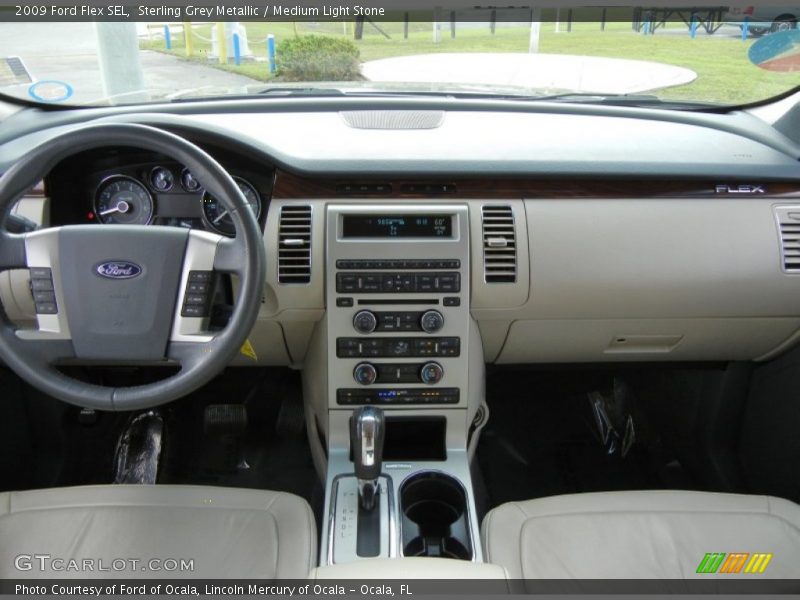 Sterling Grey Metallic / Medium Light Stone 2009 Ford Flex SEL
