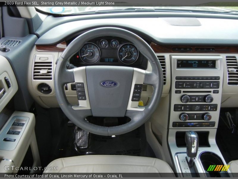 Sterling Grey Metallic / Medium Light Stone 2009 Ford Flex SEL