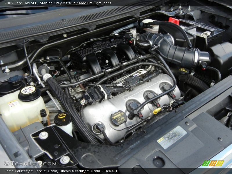 Sterling Grey Metallic / Medium Light Stone 2009 Ford Flex SEL