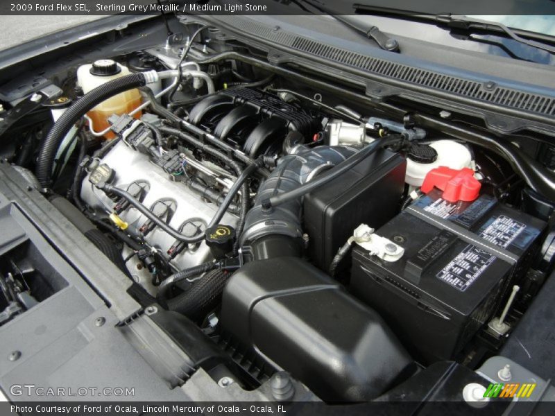 Sterling Grey Metallic / Medium Light Stone 2009 Ford Flex SEL