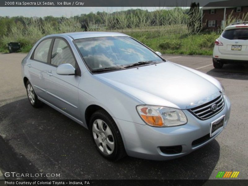 Ice Blue / Gray 2008 Kia Spectra LX Sedan