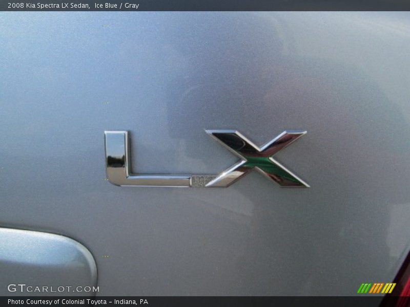 Ice Blue / Gray 2008 Kia Spectra LX Sedan