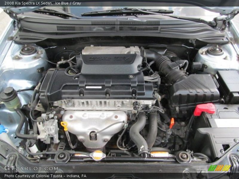 Ice Blue / Gray 2008 Kia Spectra LX Sedan