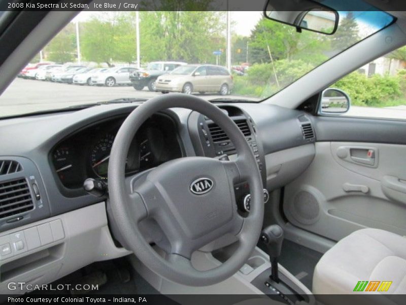 Ice Blue / Gray 2008 Kia Spectra LX Sedan