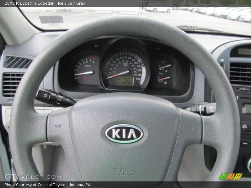 Ice Blue / Gray 2008 Kia Spectra LX Sedan