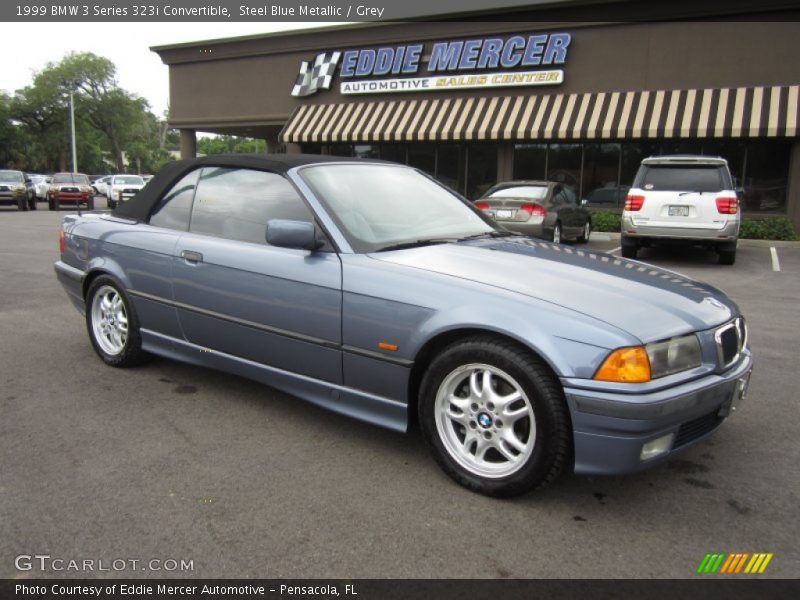 Steel Blue Metallic / Grey 1999 BMW 3 Series 323i Convertible