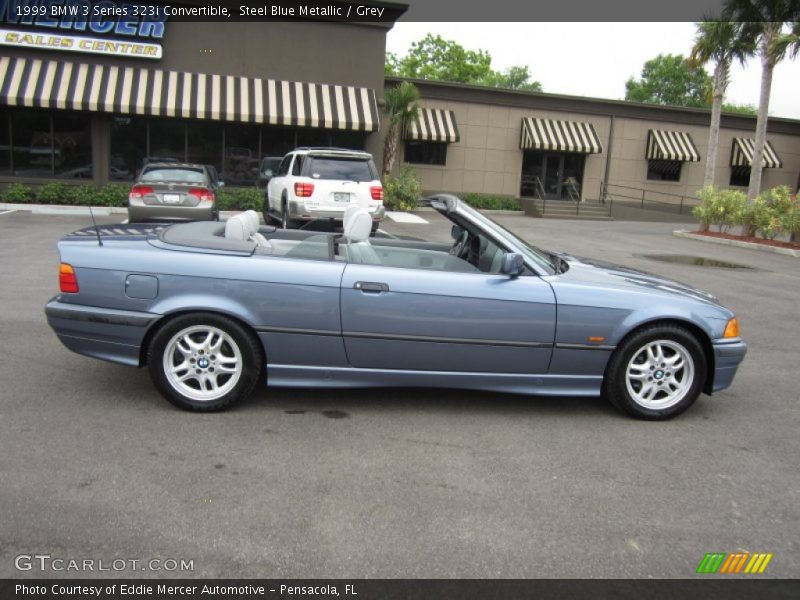 Steel Blue Metallic / Grey 1999 BMW 3 Series 323i Convertible