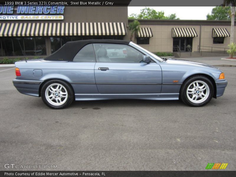 Steel Blue Metallic / Grey 1999 BMW 3 Series 323i Convertible