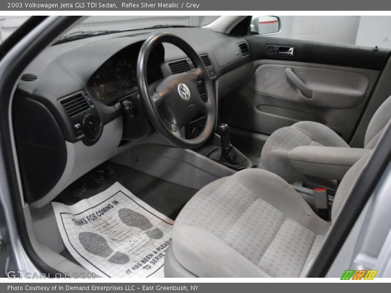 Reflex Silver Metallic / Grey 2003 Volkswagen Jetta GLS TDI Sedan