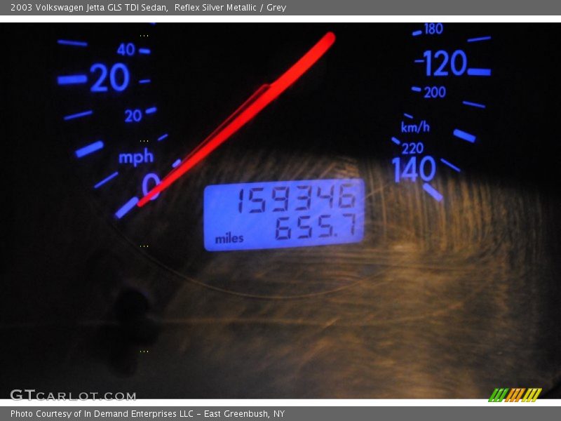 Reflex Silver Metallic / Grey 2003 Volkswagen Jetta GLS TDI Sedan