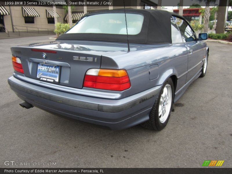 Steel Blue Metallic / Grey 1999 BMW 3 Series 323i Convertible