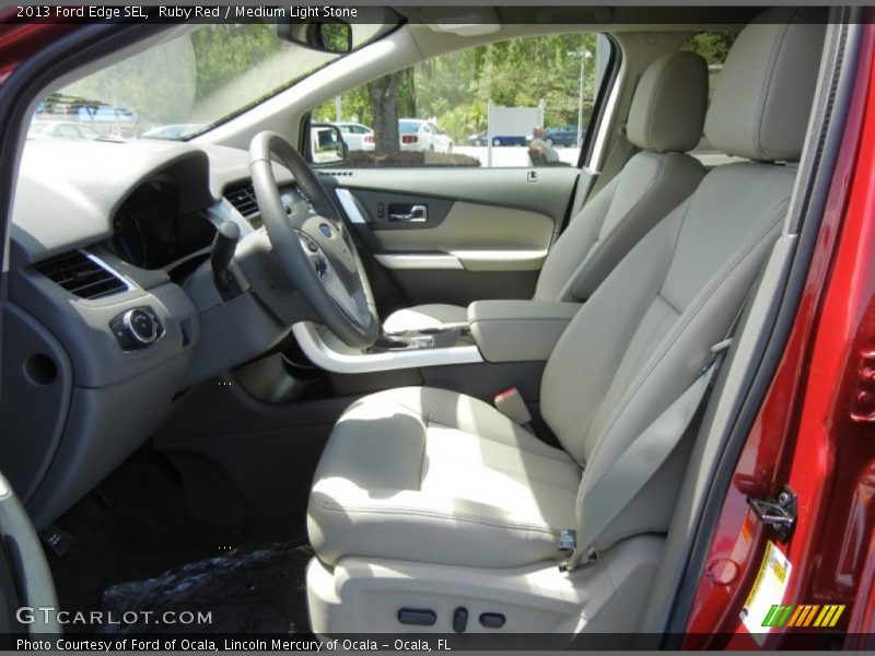 Front Seat of 2013 Edge SEL