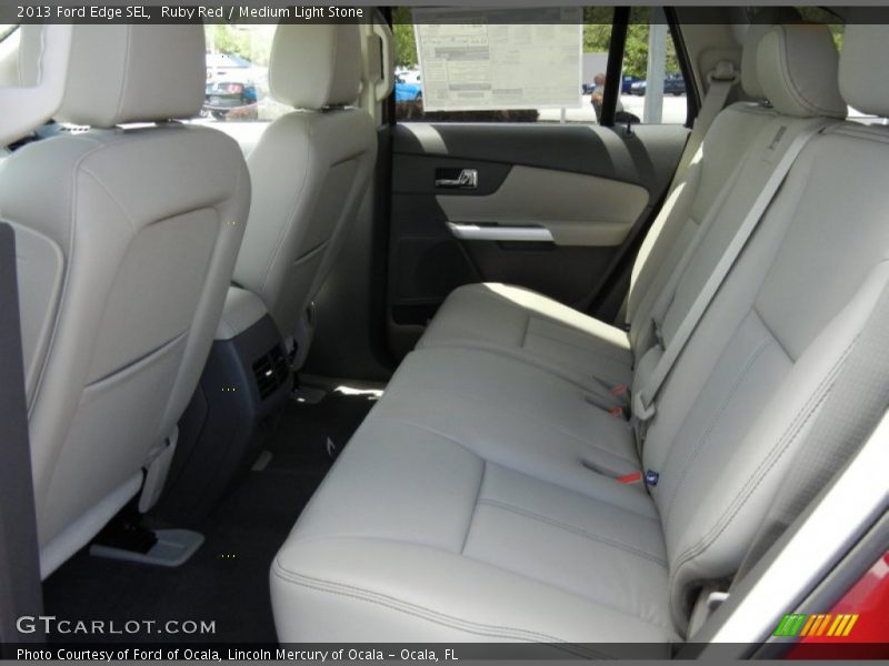 Rear Seat of 2013 Edge SEL