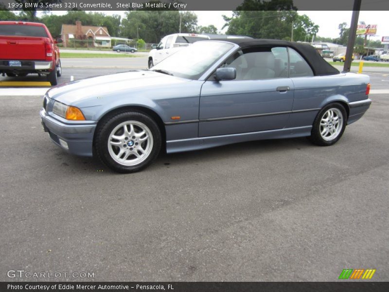 Steel Blue Metallic / Grey 1999 BMW 3 Series 323i Convertible