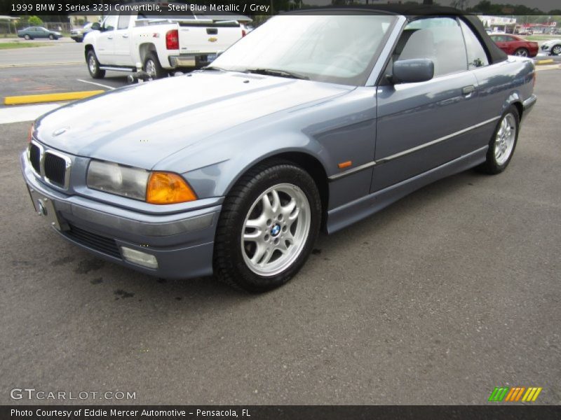 Steel Blue Metallic / Grey 1999 BMW 3 Series 323i Convertible