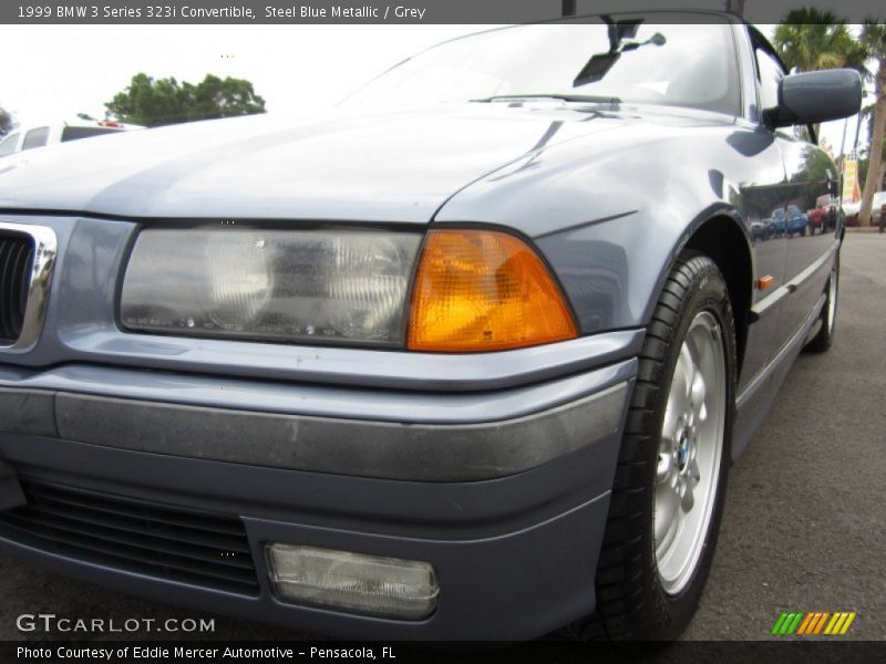 Steel Blue Metallic / Grey 1999 BMW 3 Series 323i Convertible