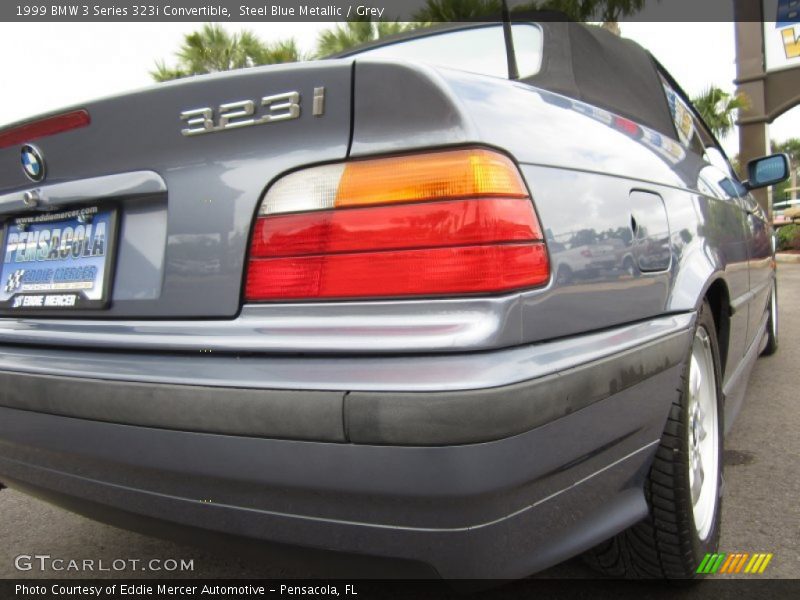 Steel Blue Metallic / Grey 1999 BMW 3 Series 323i Convertible