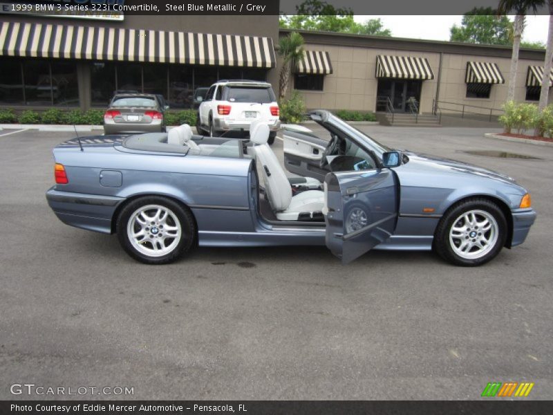 Steel Blue Metallic / Grey 1999 BMW 3 Series 323i Convertible