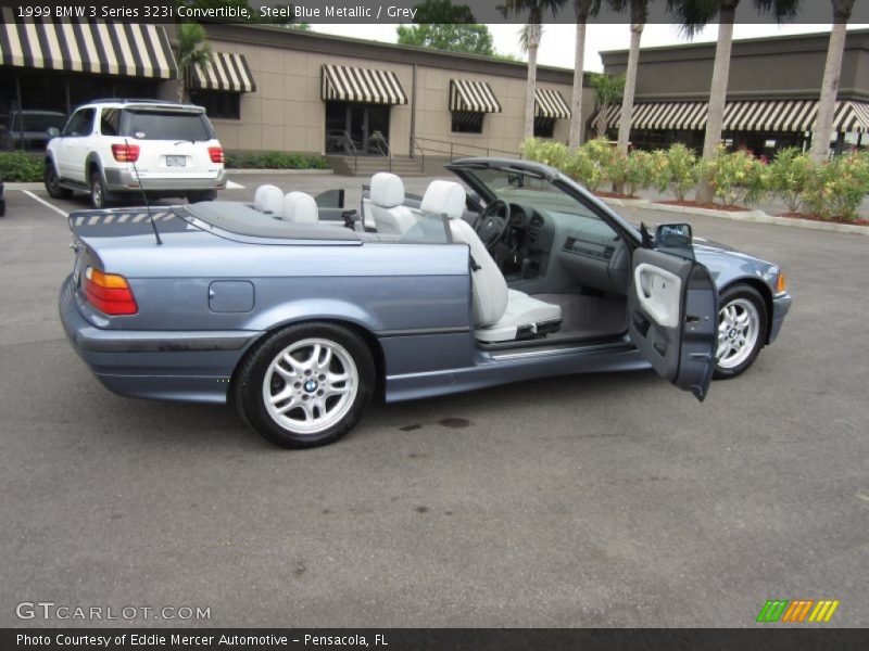 Steel Blue Metallic / Grey 1999 BMW 3 Series 323i Convertible