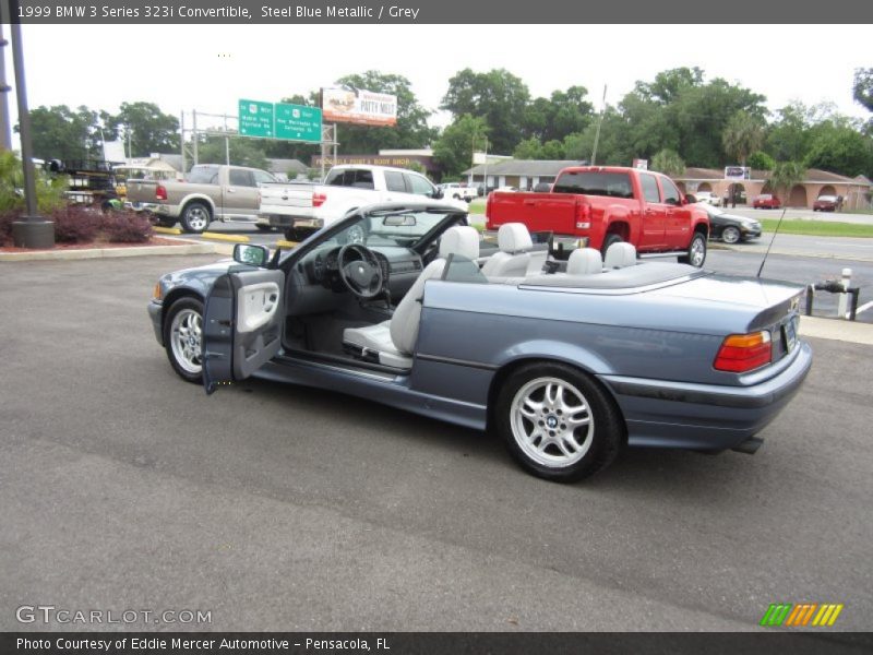Steel Blue Metallic / Grey 1999 BMW 3 Series 323i Convertible