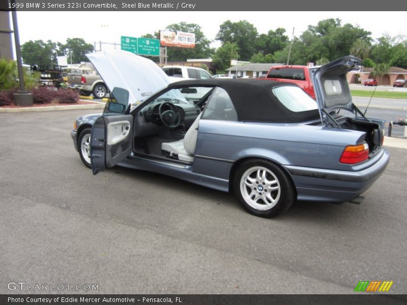 Steel Blue Metallic / Grey 1999 BMW 3 Series 323i Convertible