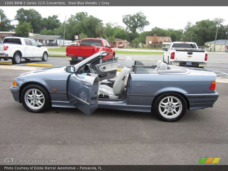 Steel Blue Metallic / Grey 1999 BMW 3 Series 323i Convertible