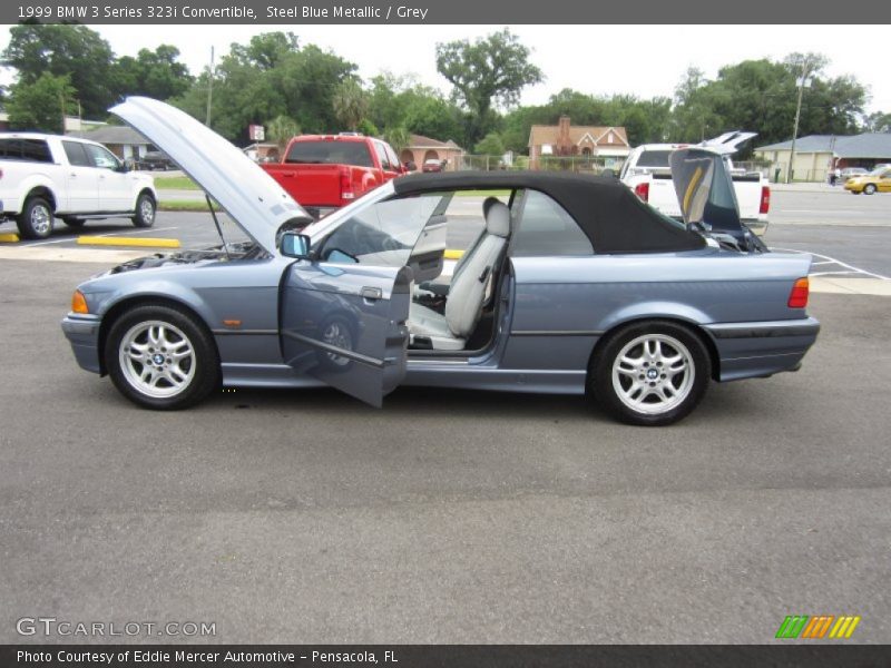 Steel Blue Metallic / Grey 1999 BMW 3 Series 323i Convertible
