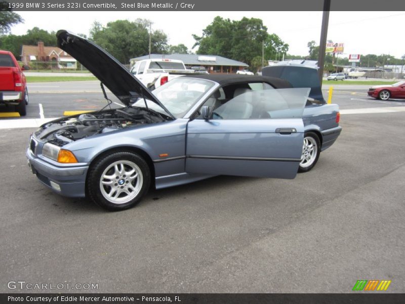 Steel Blue Metallic / Grey 1999 BMW 3 Series 323i Convertible