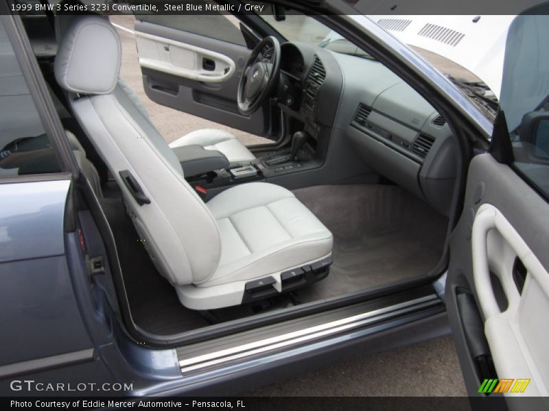 Steel Blue Metallic / Grey 1999 BMW 3 Series 323i Convertible