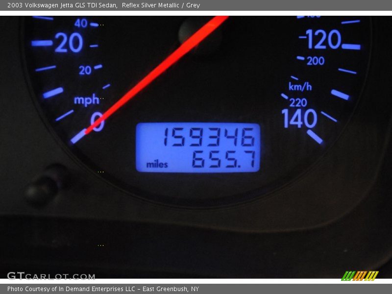 Reflex Silver Metallic / Grey 2003 Volkswagen Jetta GLS TDI Sedan