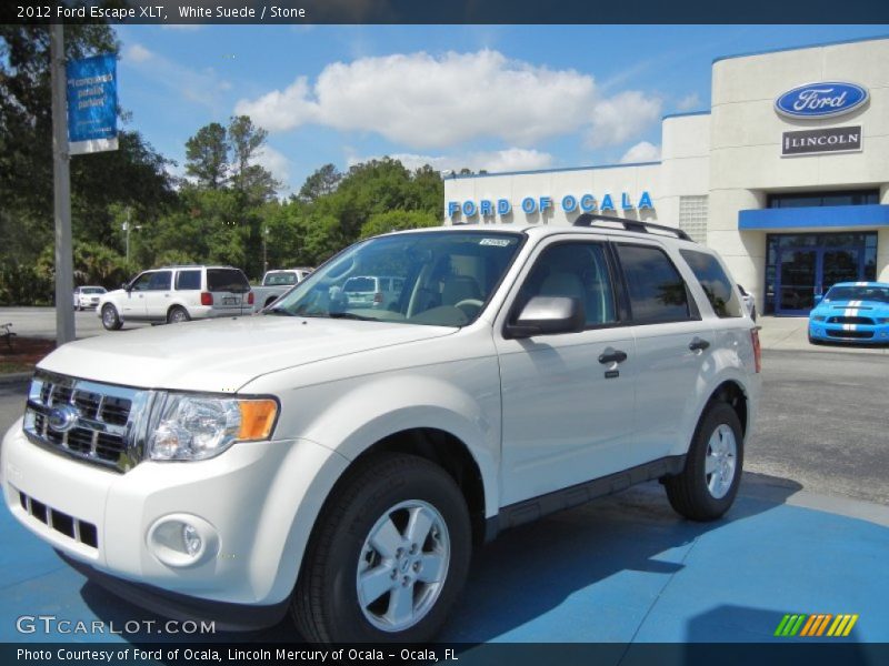 White Suede / Stone 2012 Ford Escape XLT