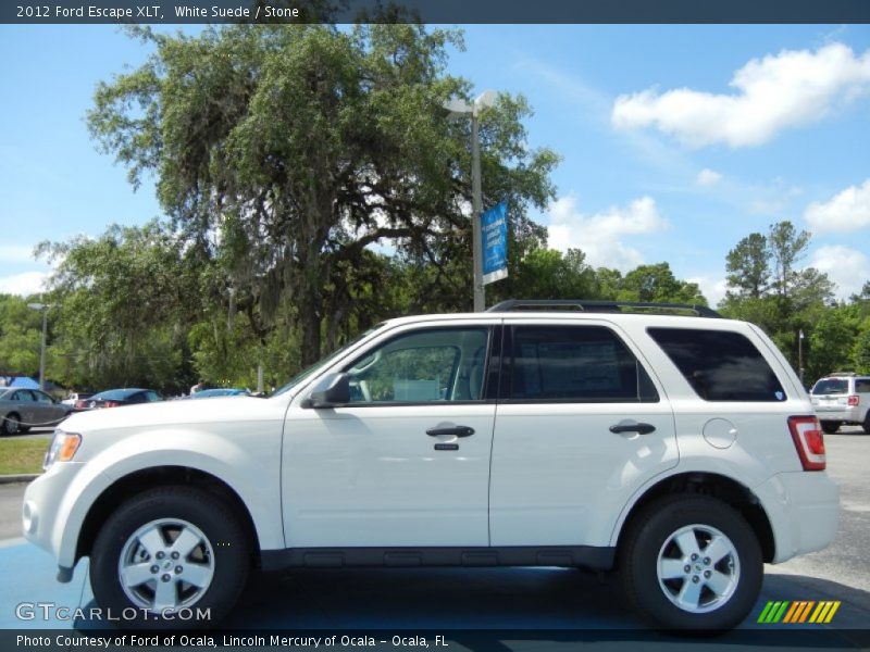 White Suede / Stone 2012 Ford Escape XLT