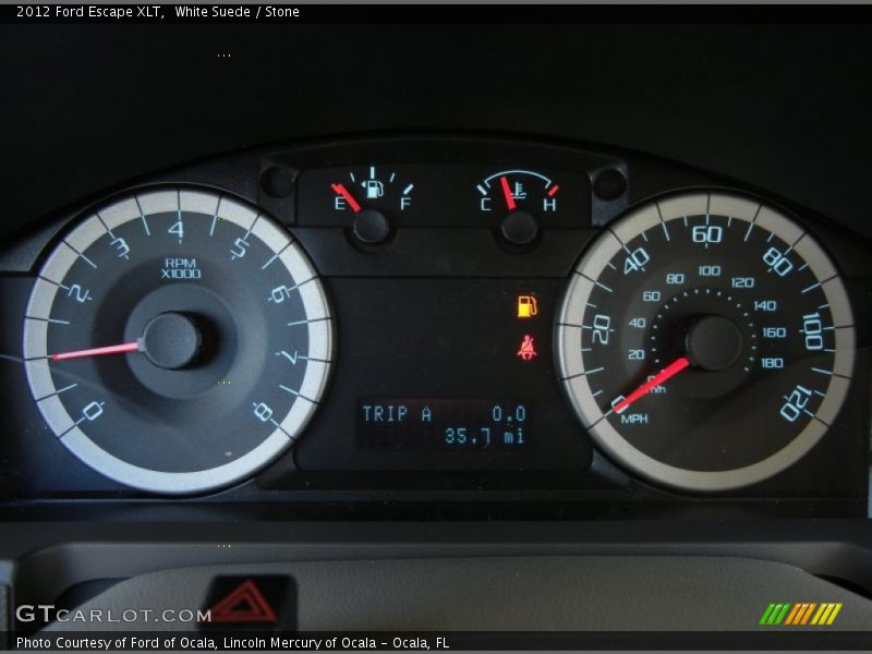 White Suede / Stone 2012 Ford Escape XLT