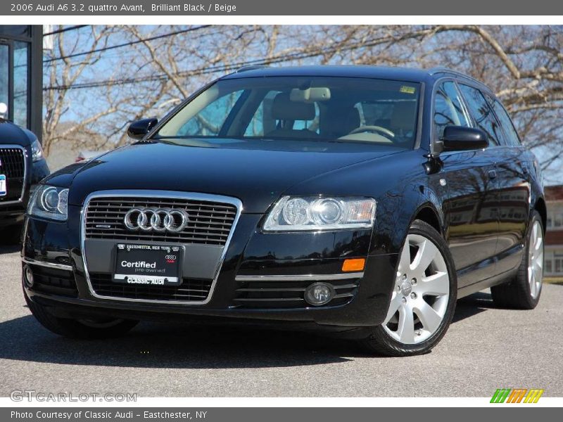 Brilliant Black / Beige 2006 Audi A6 3.2 quattro Avant