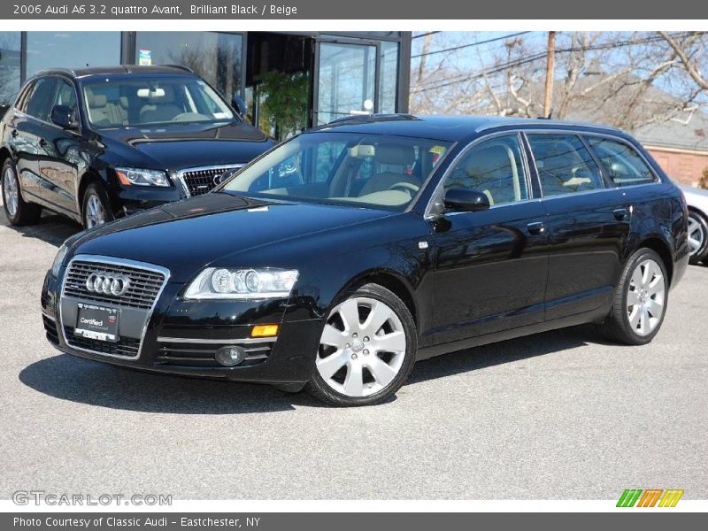 Brilliant Black / Beige 2006 Audi A6 3.2 quattro Avant