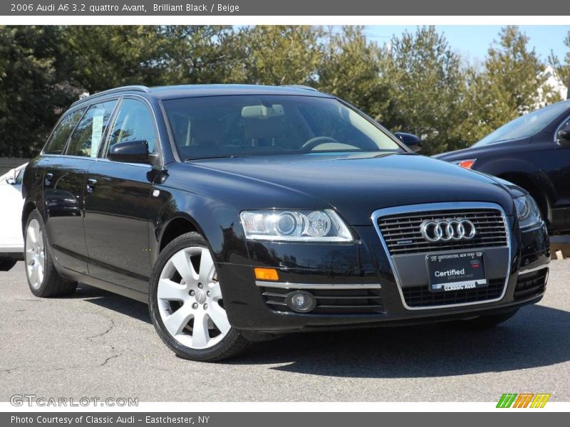 Brilliant Black / Beige 2006 Audi A6 3.2 quattro Avant