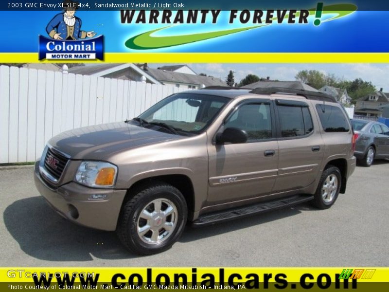 Sandalwood Metallic / Light Oak 2003 GMC Envoy XL SLE 4x4