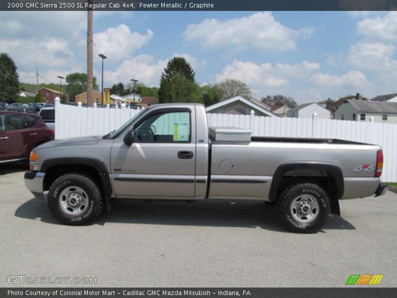  2000 Sierra 2500 SL Regular Cab 4x4 Pewter Metallic