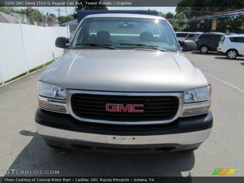 Pewter Metallic / Graphite 2000 GMC Sierra 2500 SL Regular Cab 4x4