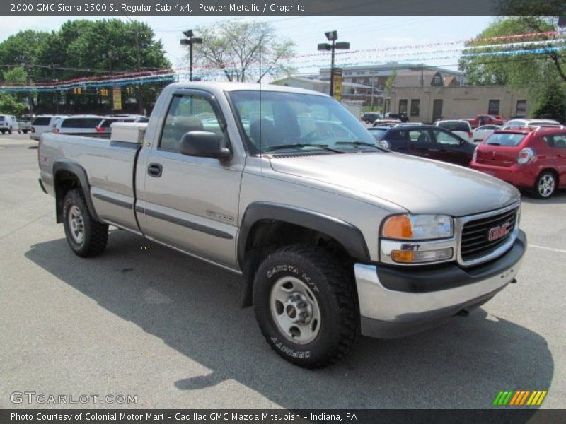 Pewter Metallic / Graphite 2000 GMC Sierra 2500 SL Regular Cab 4x4