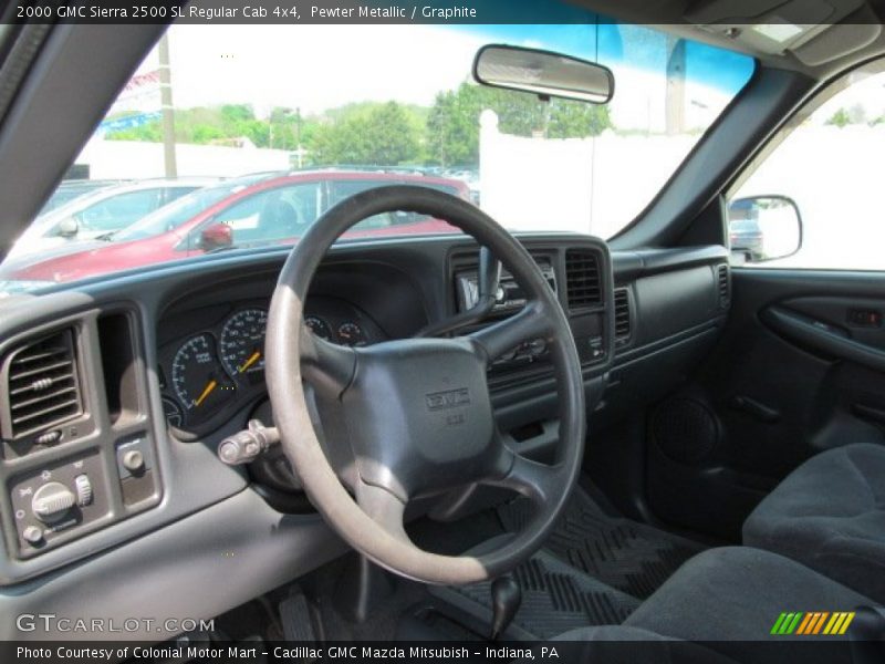 Pewter Metallic / Graphite 2000 GMC Sierra 2500 SL Regular Cab 4x4