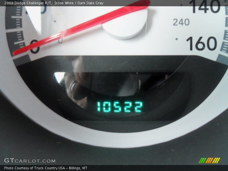 Stone White / Dark Slate Gray 2009 Dodge Challenger R/T