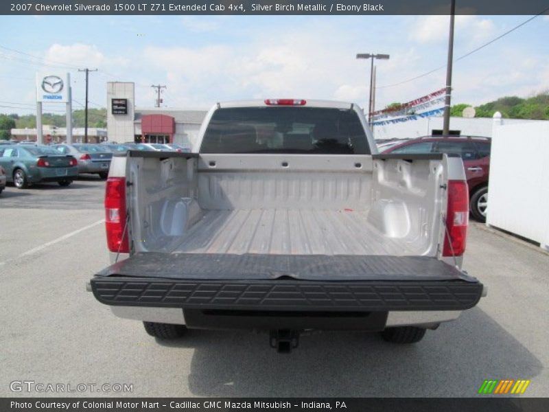 Silver Birch Metallic / Ebony Black 2007 Chevrolet Silverado 1500 LT Z71 Extended Cab 4x4
